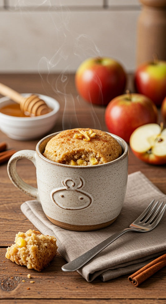 Apple Cinnamon Mug Cake - GoodGrains.in
