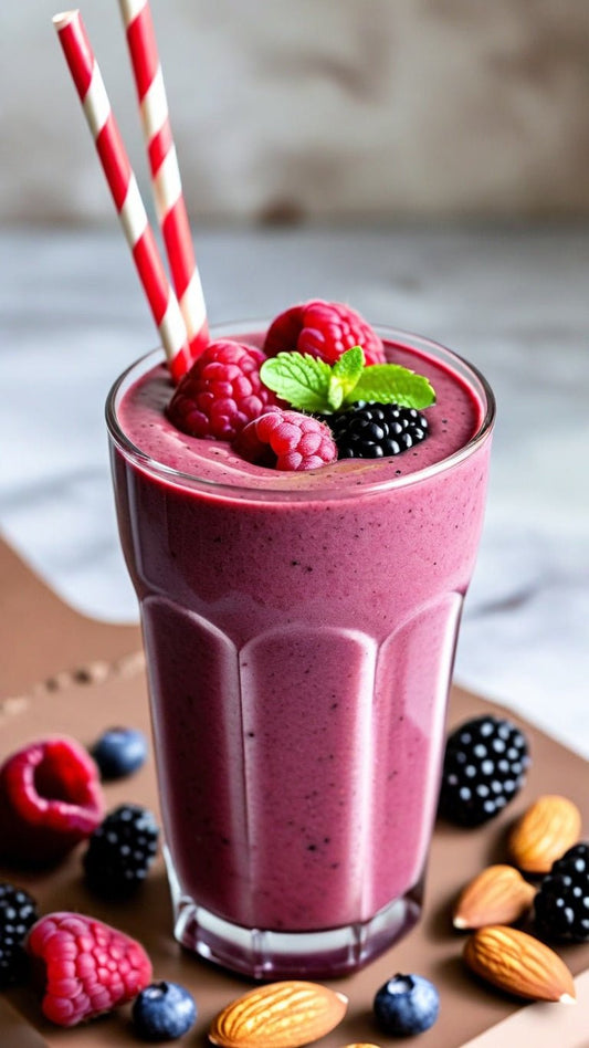 Chocolate Berry Smoothie - GoodGrains.in