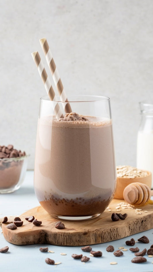 Chocolate Oatmeal Smoothie - GoodGrains.in