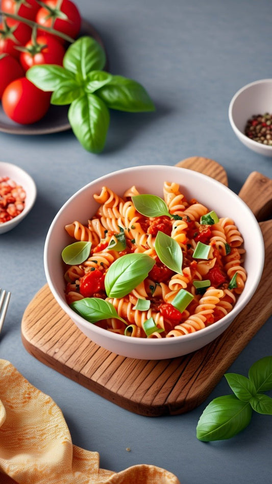 Gluten Free Tomato Basil Pasta - GoodGrains.in