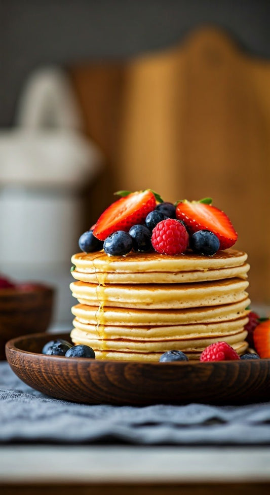 Mixed Berry Pancakes - GoodGrains.in