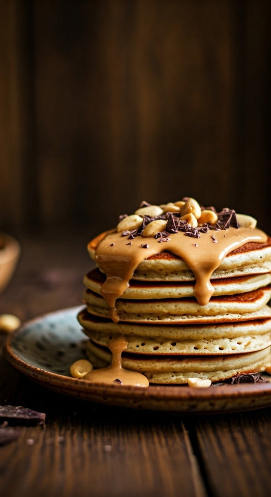 Peanut Butter Pancakes - GoodGrains.in