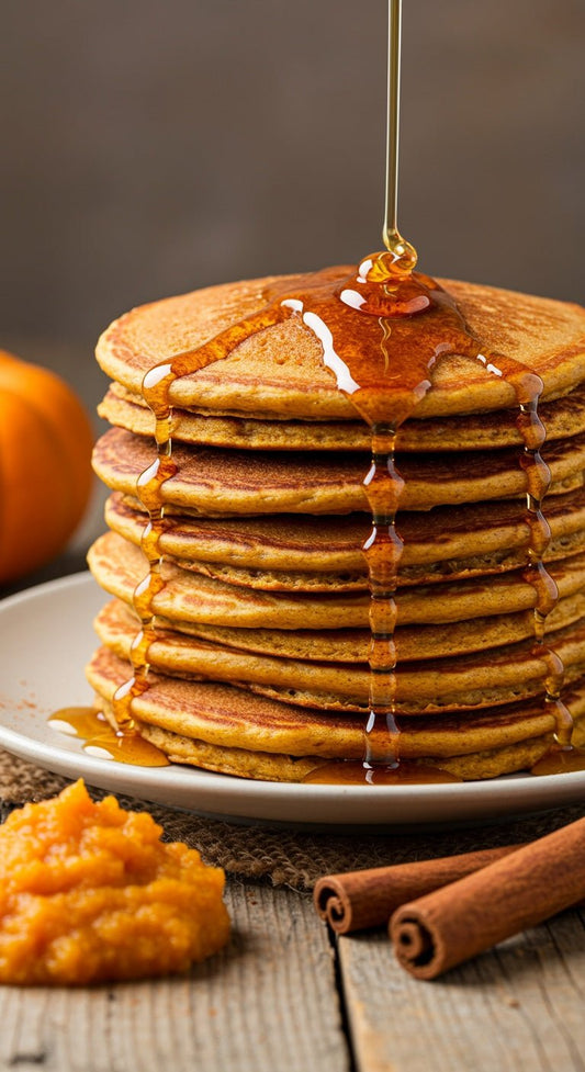 Pumpkin Spice Pancakes - GoodGrains.in