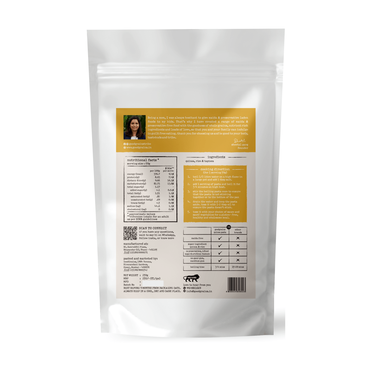 Quinoa Pasta - GoodGrains.in