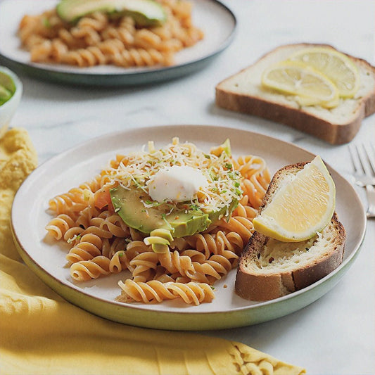 Gluten Free Pasta & Avocado Toast - GoodGrains.in