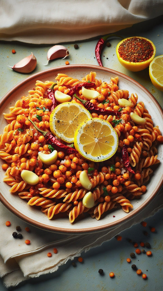 Lemon Garlic Pasta - GoodGrains.in