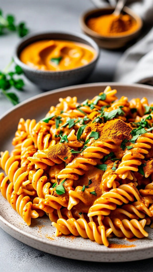 Pasta in Coconut Curry Sauce - GoodGrains.in