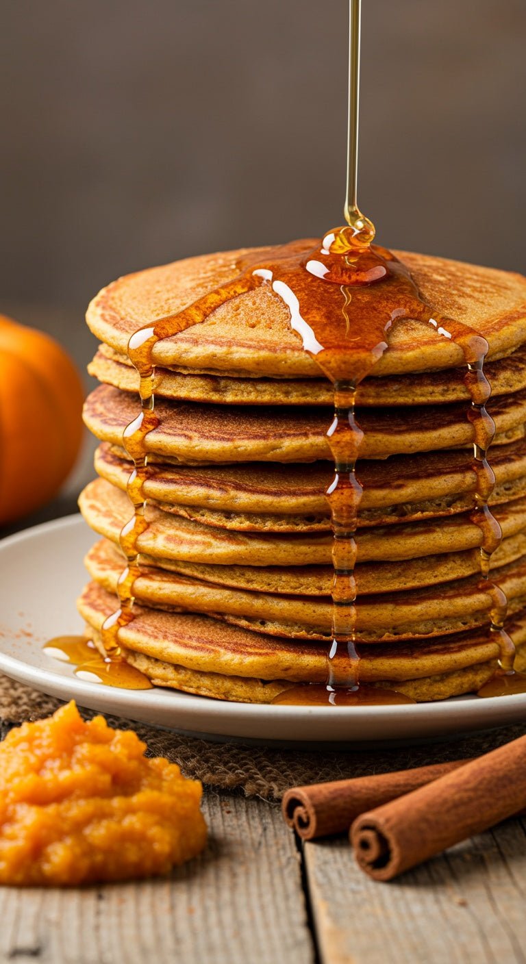 Pumpkin Spice Pancakes - GoodGrains.in