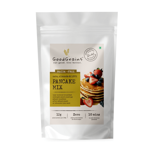 Oats & Almond Pancake Mix - GoodGrains.in