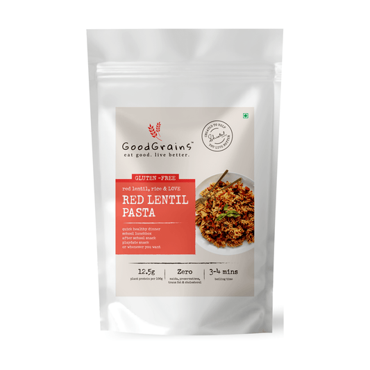 Red Lentil Pasta - GoodGrains.in